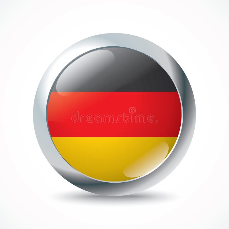 Germany flag button stock vector. Illustration of generated 125165441
