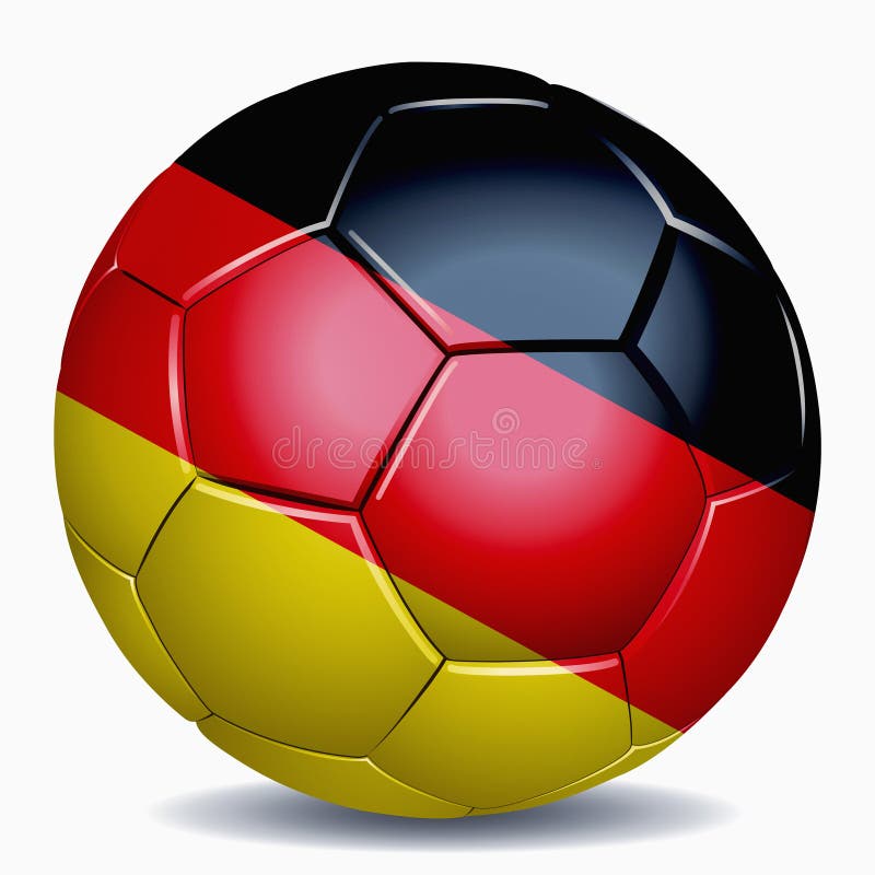 Soccer Ball Front German Flag Stock Illustrations 27 Soccer Ball