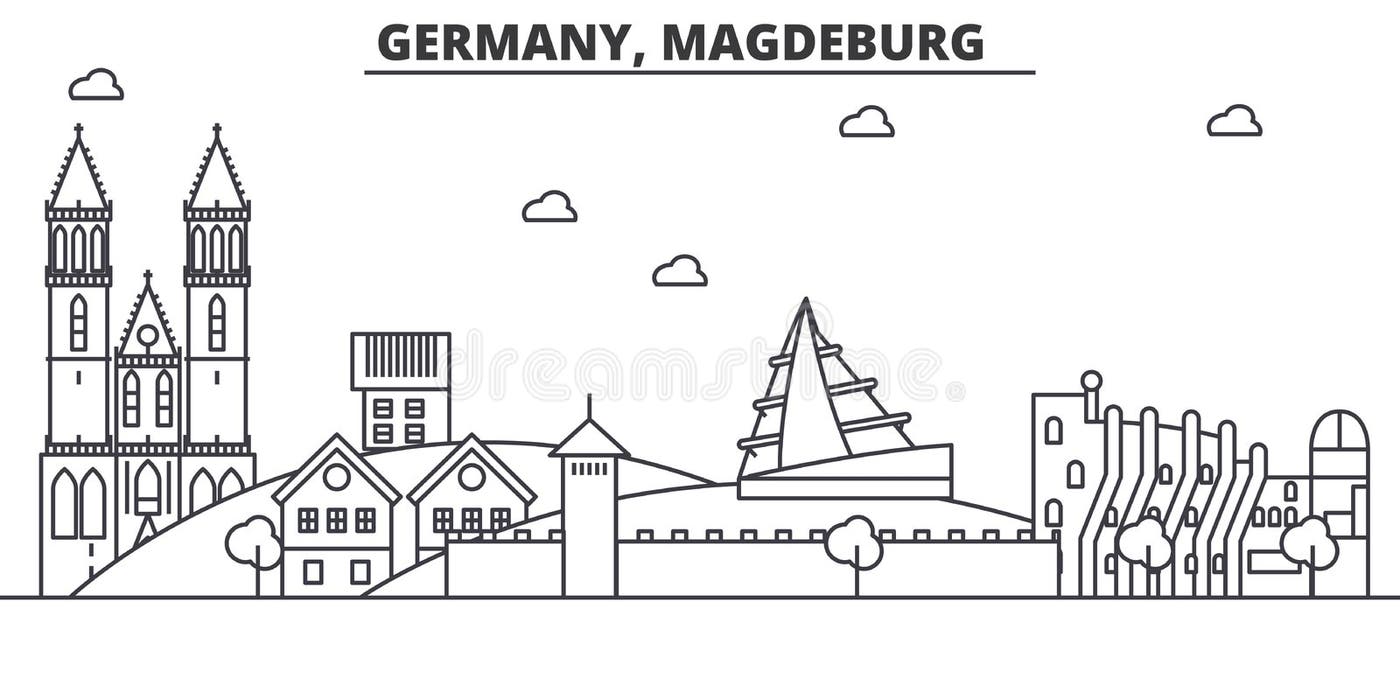 Magdeburg Skyline Stock Illustrations – 56 Magdeburg Skyline Stock