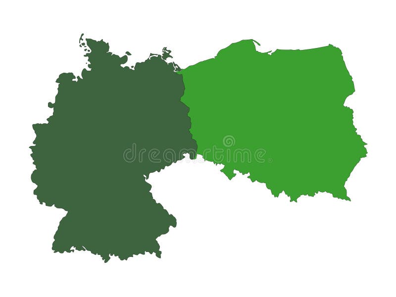Germany Poland Map Stock Illustrations 2 011 Germany Poland Map