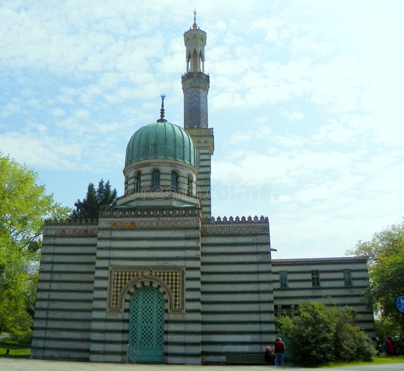 Germany, Potsdam, Steam Engine Building (Mosque Stock Photo Image of