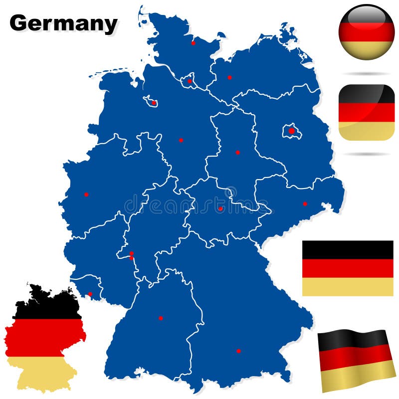 germany set vektor stock illustrationer germany set vektor stock illustrationer