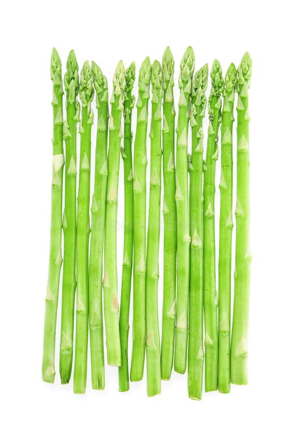 germogli greggi freschi di asparagi verdi isolati su fondo bianco Vista dall'alto fotografia stock libera da diritti germogli greggi freschi di asparagi verdi isolati su fondo bianco Vista dall'alto fotografia stock libera da diritti