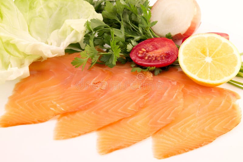 Gerookte zalm royalty-vrije stock foto Gerookte zalm royalty-vrije stock foto