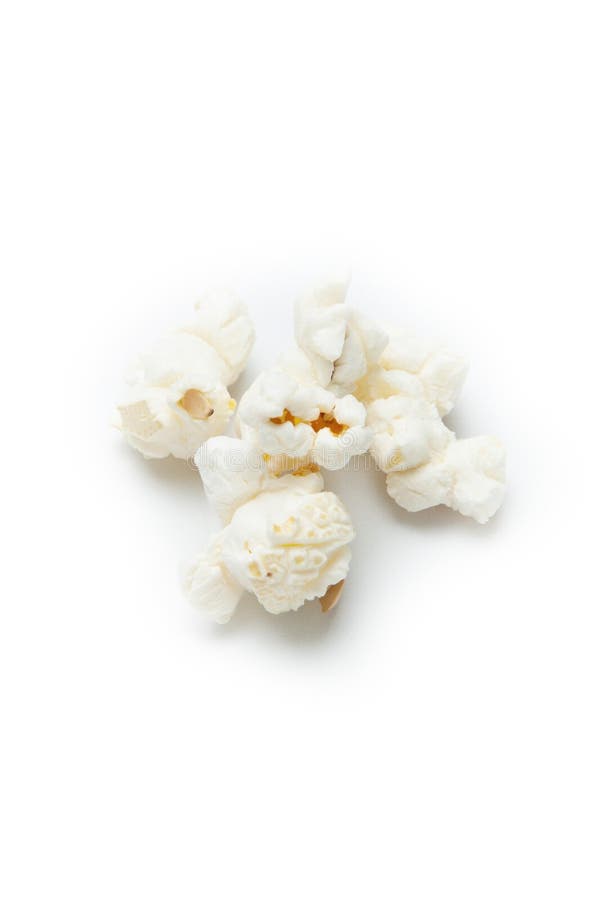Gesalzenes Popcorn lokalisiert auf wei? em Hintergrund vektor abbildung