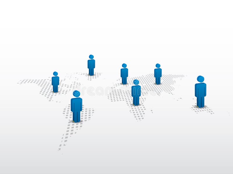 Gesamt-Netzwerk lizenzfreie abbildung