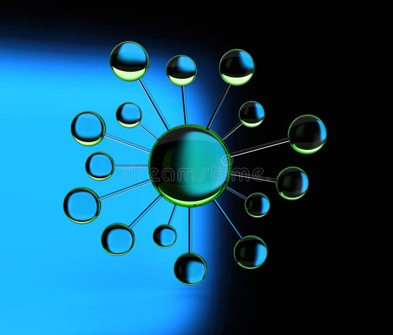 Gesamt-Netzwerk lizenzfreie abbildung