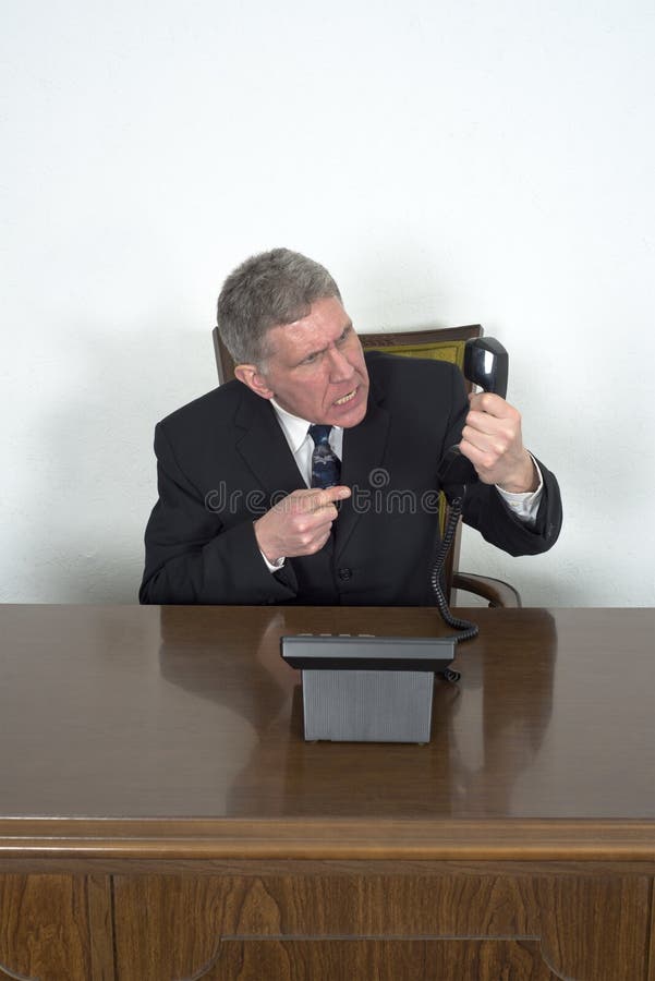 Geschaftsmann Business Sales Marketing Telefon Anruf Stockfoto