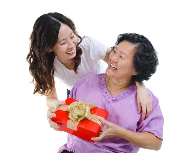 Geschenk für Mutter stockbilder Geschenk für Mutter stockbilder