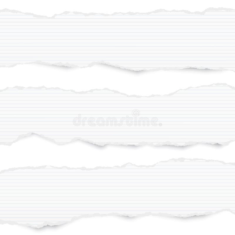 Download Gescheurde Het Wit Voerde Horizontale Notadocument Stroken Voor Tekst Of Bericht Dat Op Witte Achtergrond Wordt Geplakt Vector Illustratie - Illustratie bestaande uit krant, etiket: 114225687