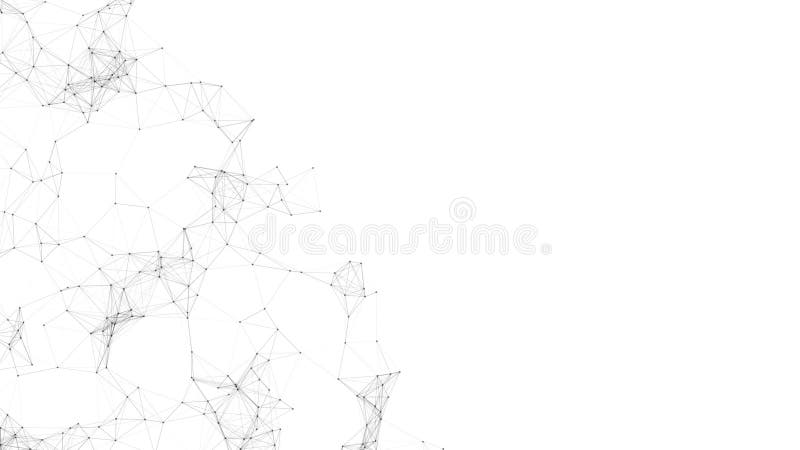 Geschlungener Abstraktes Digital Verbindungshintergrund vektor abbildung