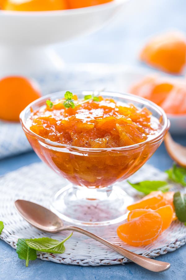 Geschmackvolle Mandarinemarmelade Tangerine Confiture, marmelade stockfotos Geschmackvolle Mandarinemarmelade Tangerine Confiture, marmelade stockfotos
