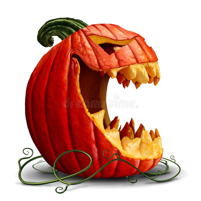 Geschnitzter Halloween-Kürbis vektor abbildung Geschnitzter Halloween-Kürbis vektor abbildung