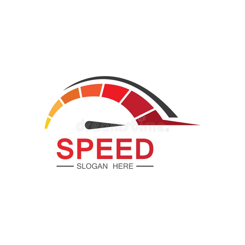 Geschwindigkeit logo design silhouette tacho symbol symbol  vektorgeschwindigkeit auto auto logo vorlage vektor illustration icon  design