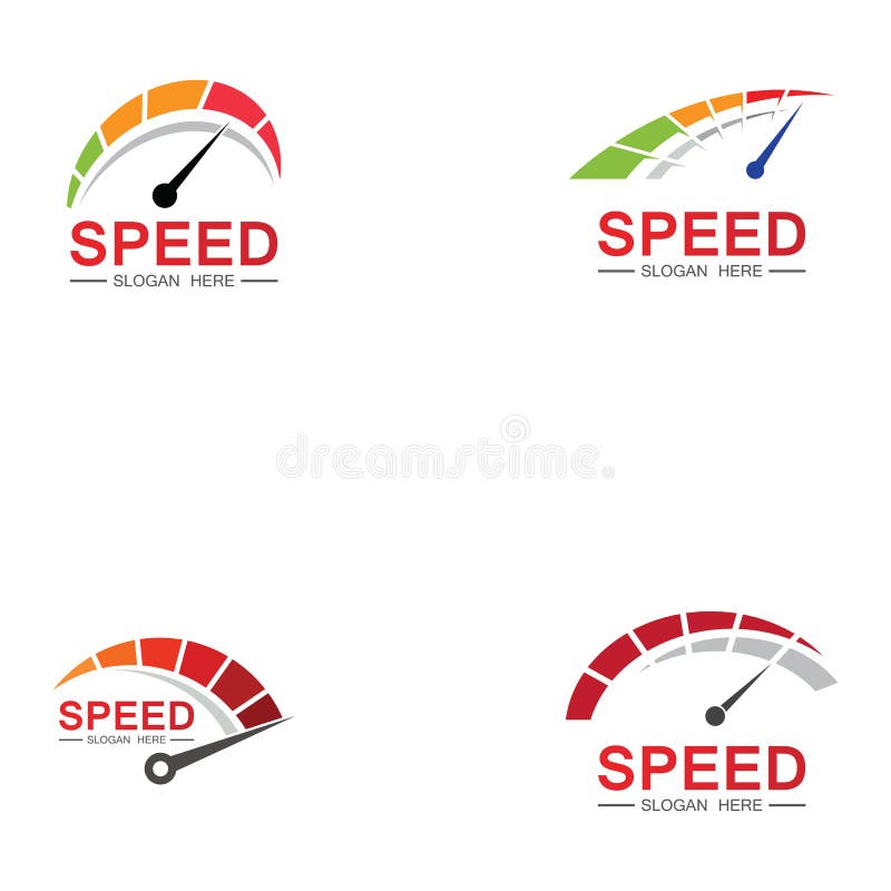 Geschwindigkeit logo design silhouette tacho symbol symbol  vektorgeschwindigkeit auto auto logo vorlage vektor illustration icon  design