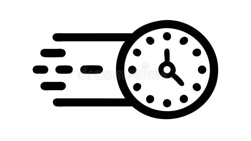 Geschwindigkeitsuhr Vector Icon Schnelle Zeit und Urgency Symbol Vektor Design Generative AI vektor abbildung