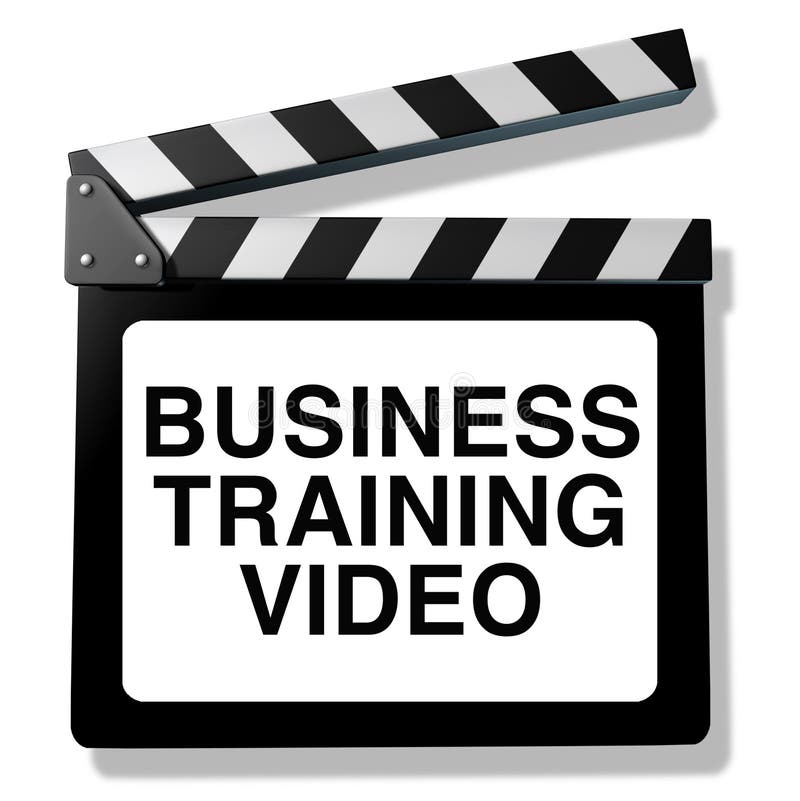 Geschäfts-Trainings-Video vektor abbildung Geschäfts-Trainings-Video vektor abbildung