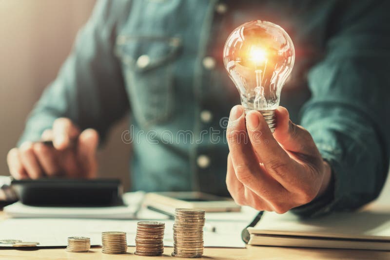 Geschäftsfinanzierung und Einsparungsenergie neue Ideensolarenergie