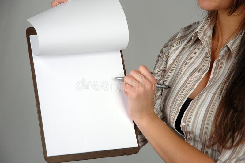 Businesswoman with documents. Businesswoman with documents