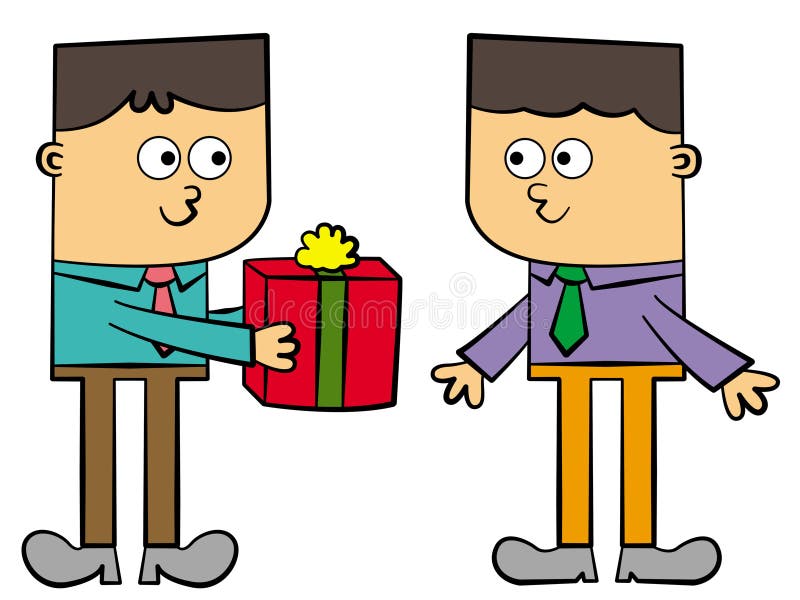 Geschäftsgeschenk stock abbildung Geschäftsgeschenk stock abbildung