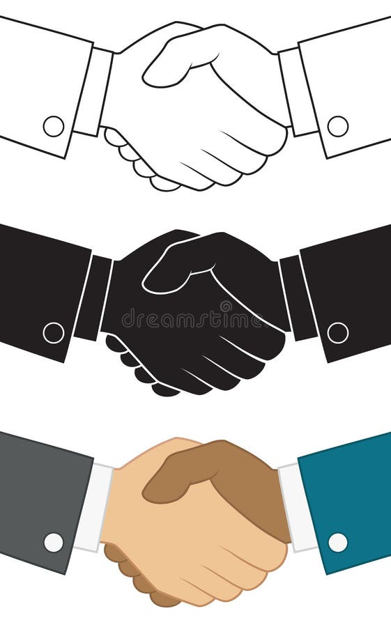 Geschäftshändedrucksymbol Ikone eingestellt für Partnerschaftskonzeptdesignschablone vektor abbildung Geschäftshändedrucksymbol Ikone eingestellt für Partnerschaftskonzeptdesignschablone vektor abbildung