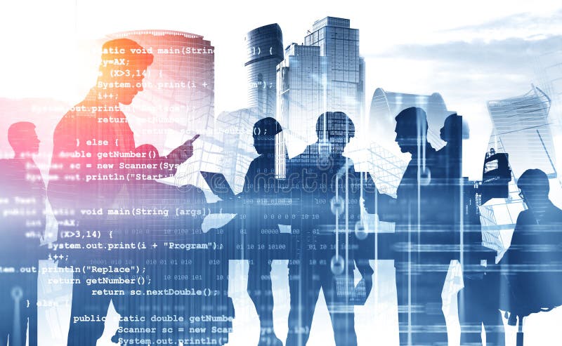Geschäftsleute in der Moskauer Stadt, Code stockfoto Geschäftsleute in der Moskauer Stadt, Code stockfoto