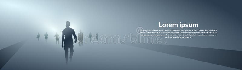 Geschäftsleute Gruppen-Schattenbild, dieSchritt nach vorn in voller Länge über Grey Light Background machen vektor abbildung Geschäftsleute Gruppen-Schattenbild, dieSchritt nach vorn in voller Länge über Grey Light Background machen vektor abbildung