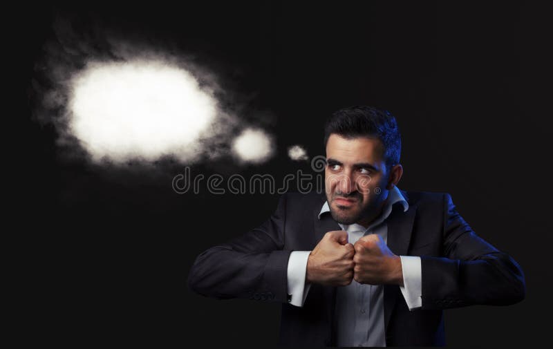 Geschäftsmann in der Klage, die verärgert ist lizenzfreie stockfotos Geschäftsmann in der Klage, die verärgert ist lizenzfreie stockfotos