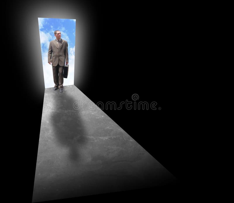 Geschäftsmann-Erfolgs-Gelegenheit lizenzfreies stockbild Geschäftsmann-Erfolgs-Gelegenheit lizenzfreies stockbild