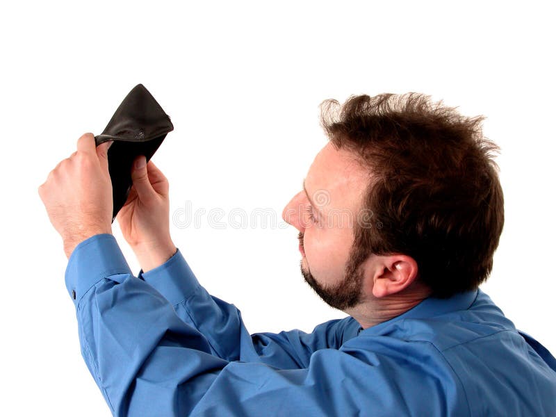 Geschäftsmann im Blau (kein Geld) stockfotografie Geschäftsmann im Blau (kein Geld) stockfotografie