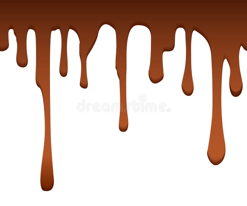 Gesmolten bruine chocoladestroom neer Chocoladeplonsen Zoete achtergrond Vectorvoorraad royalty-vrije illustratie Gesmolten bruine chocoladestroom neer Chocoladeplonsen Zoete achtergrond Vectorvoorraad royalty-vrije illustratie