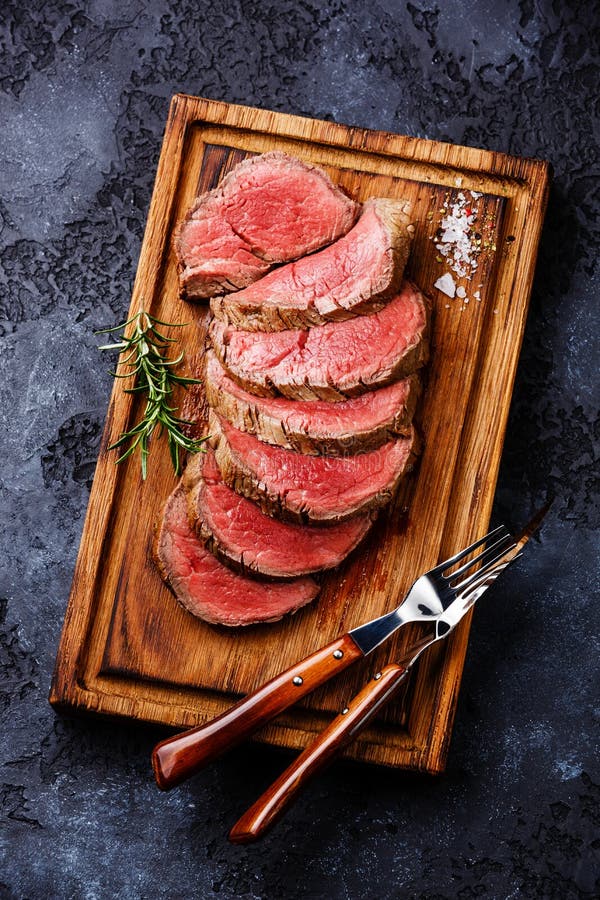 Gesneden haasbiefstuklapje vlees roastbeef royalty-vrije stock foto Gesneden haasbiefstuklapje vlees roastbeef royalty-vrije stock foto