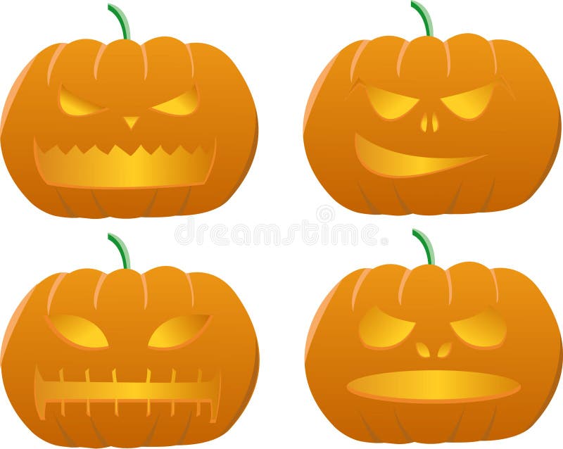Gesneden Halloween pompoen royalty-vrije illustratie Gesneden Halloween pompoen royalty-vrije illustratie