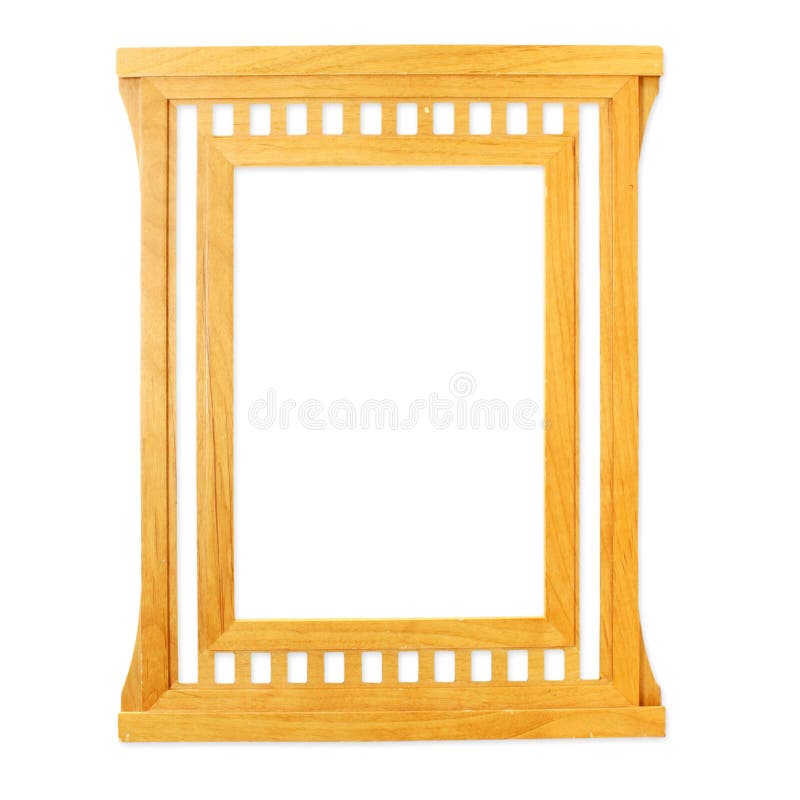 Gesneden houten die kader op witte achtergrond wordt geïsoleerd royalty-vrije stock afbeeldingen Gesneden houten die kader op witte achtergrond wordt geïsoleerd royalty-vrije stock afbeeldingen