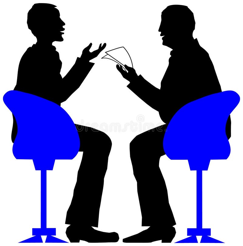 Gesprek royalty-vrije illustratie Gesprek royalty-vrije illustratie