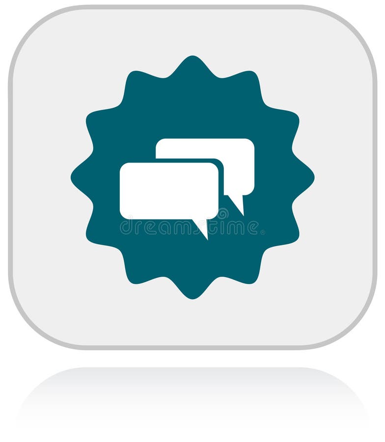 Gespräch zu uns Live-Chat-Symbol mit Spracheblasen lizenzfreie abbildung Gespräch zu uns Live-Chat-Symbol mit Spracheblasen lizenzfreie abbildung