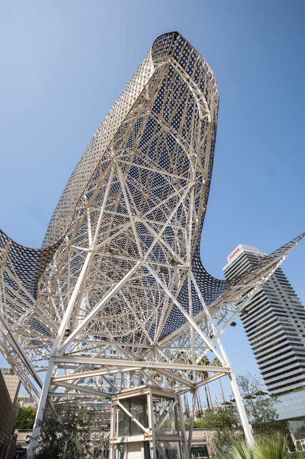 Gestalten Sie Barcelona Fische oder Peix, durch Architekten Frank Gehry, Hafen Olimpic, Barcelona, Katalonien, Spanien, Europa, i stockbild Gestalten Sie Barcelona Fische oder Peix, durch Architekten Frank Gehry, Hafen Olimpic, Barcelona, Katalonien, Spanien, Europa, i stockbild
