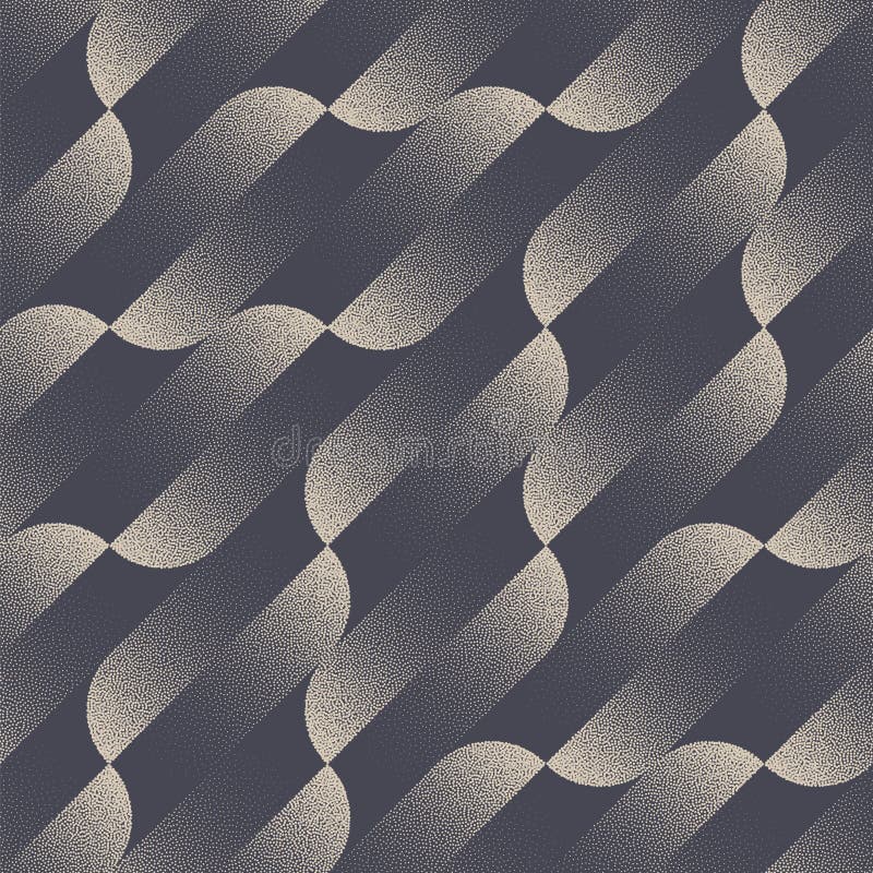 Gestaltete geteilte Rundformen Nahtlose Muster Trend Dot Vector Abstraktion vektor abbildung
