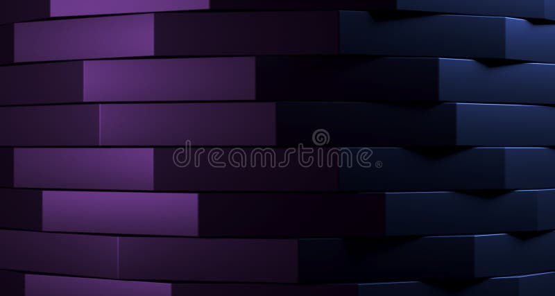 Gestapelde schone dozen abstracte achtergrond het 3d teruggeven vector illustratie