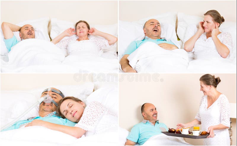 Hombre Usando La Máquina De CPAP Y Máscara El Dormir Para El Tratamiento  Del Sueño Foto de archivo - Imagen de salud, obstructor: 129757542
