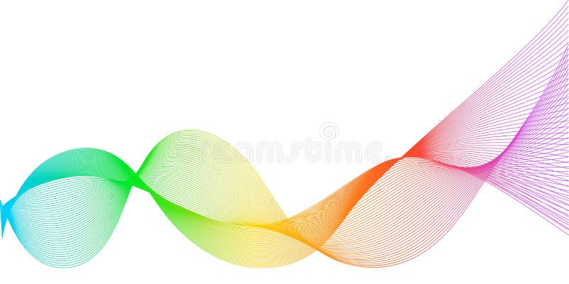 Gestileerde de regenboogachtergrond van de lijnkunst, het Digitale correcte effect spoor van de equaliserfrequentie, vector vers royalty-vrije illustratie Gestileerde de regenboogachtergrond van de lijnkunst, het Digitale correcte effect spoor van de equaliserfrequentie, vector vers royalty-vrije illustratie