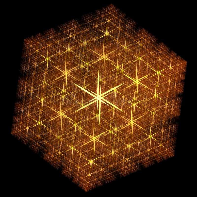 Gestileerde Fractal Sneeuwvlok royalty-vrije illustratie Gestileerde Fractal Sneeuwvlok royalty-vrije illustratie