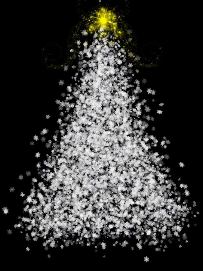 Gestileerde Kerstboom royalty-vrije illustratie Gestileerde Kerstboom royalty-vrije illustratie