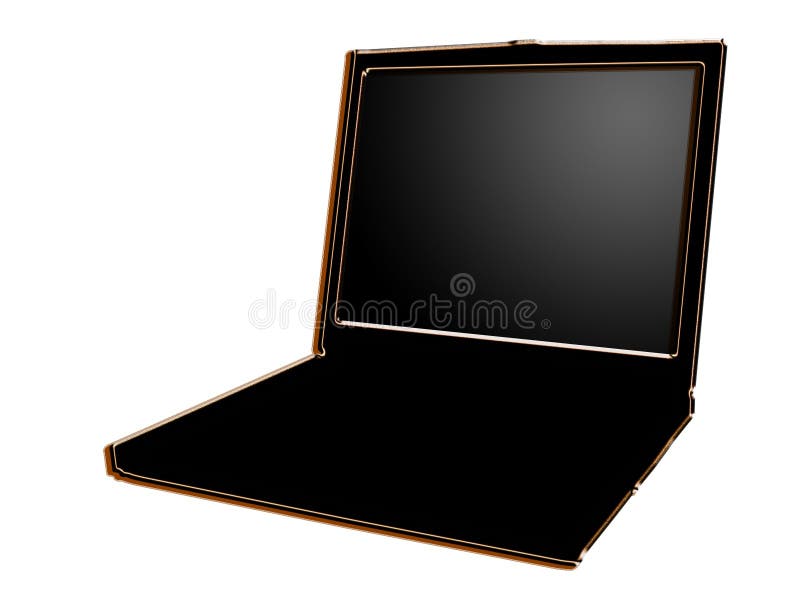 Gestileerde laptop vector illustratie Gestileerde laptop vector illustratie