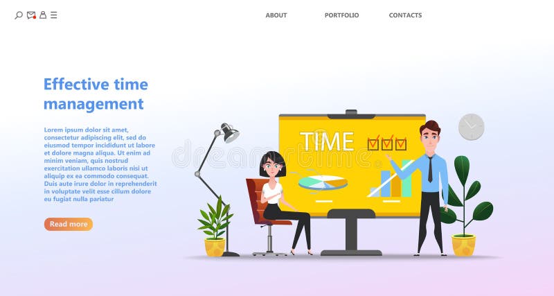 Gestion de temps utile de concept, activit?s de formation de planification illustration stock Gestion de temps utile de concept, activit?s de formation de planification illustration stock