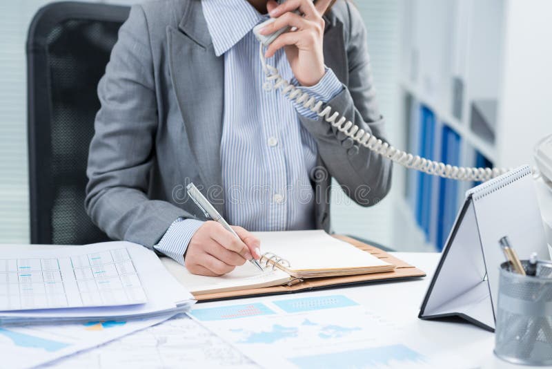 Manager au travail photo stock