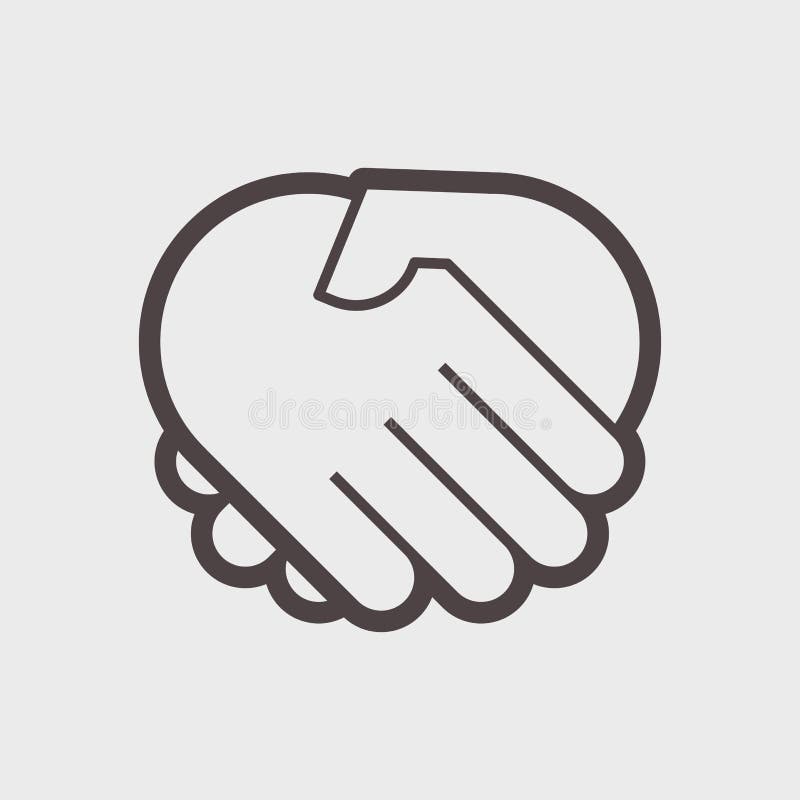 Gesto di scossa della mano illustrazione vettoriale Gesto di scossa della mano illustrazione vettoriale