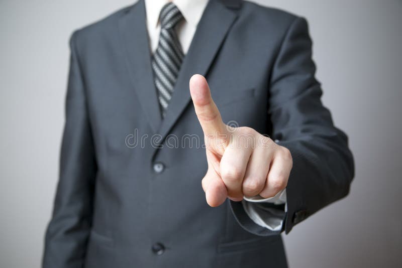 Gesto do homem de negócios com suas mãos fotografia de stock Gesto do homem de negócios com suas mãos fotografia de stock