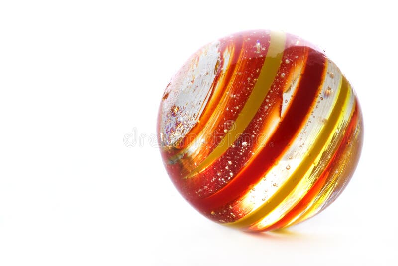 Gestreifte Glaskugel stockfotografie Gestreifte Glaskugel stockfotografie