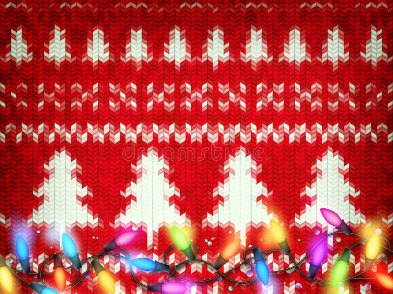Gestrickter Weihnachtshintergrund ENV 10 stock abbildung Gestrickter Weihnachtshintergrund ENV 10 stock abbildung